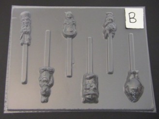 391sp Alice in Wonderland Set Mad Man Chocolate Candy Lollipop Mold FACTORY SECOND